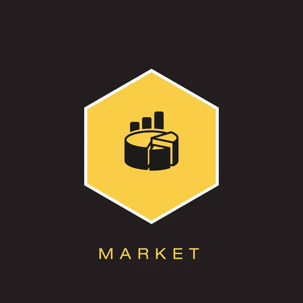 Marknaden Ikonen Vektorillustration — Stock vektor