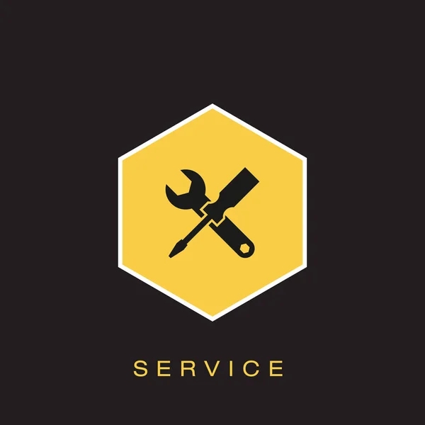 Service Icon Векторная Иллюстрация — стоковый вектор