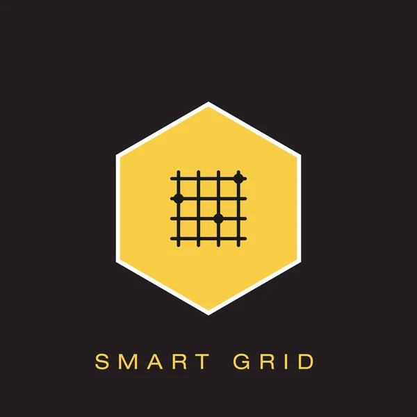 Smart Grid Icon Ilustración Vectorial — Archivo Imágenes Vectoriales
