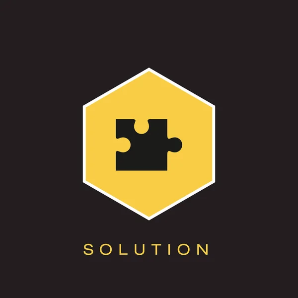 Lösungssymbol Vektorillustration — Stockvektor
