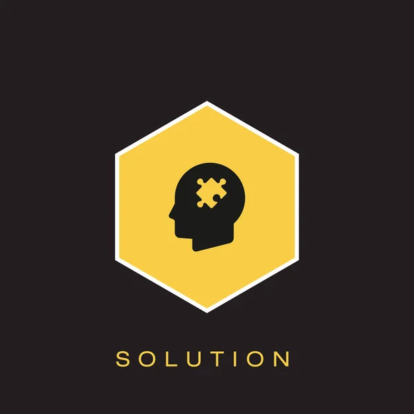 Solution Icône Illustration Vectorielle — Image vectorielle