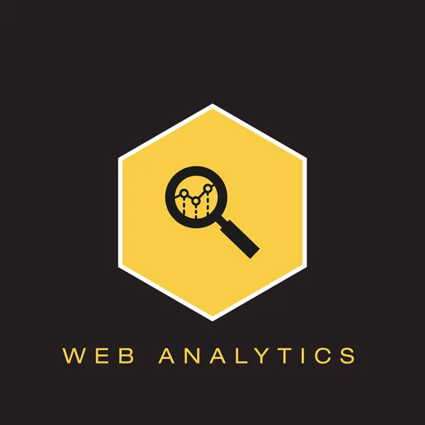 Web Analytics Simgesi Vektör Çizim — Stok Vektör