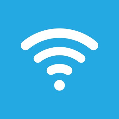 Ücretsiz Wifi düz simgesi. Vektör çizim 