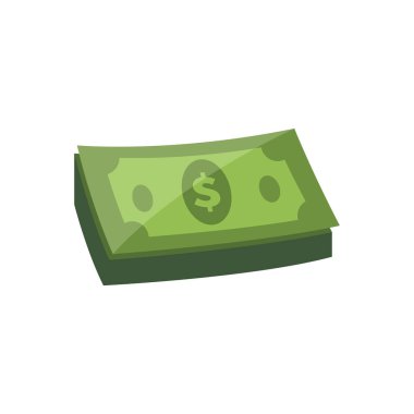 Para dümdüz simgesi. vektör illüstrasyonu 