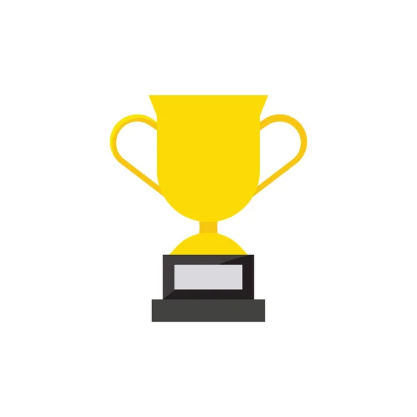 Ganador Cup Flat Icon Ilustración Vectorial — Vector de stock