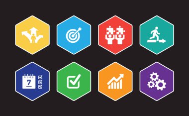 Eylem planı Infographic Icon Set