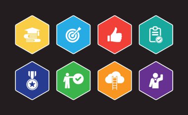 Kariyer planlama Infographic Icon Set