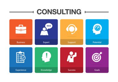 Danışmanlık Infographic Icon Set