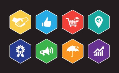 Müşteri ilişkisi Infographic Icon Set