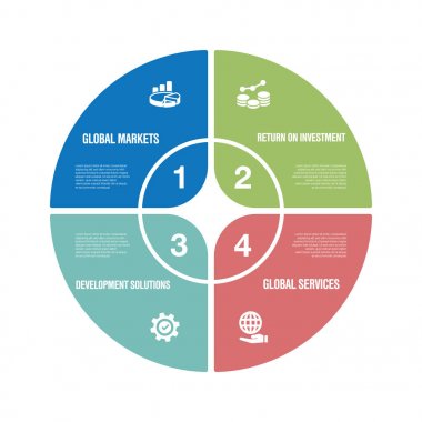 Küresel iş Infographic Icon Set