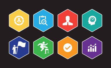 İnsan kaynakları Infographic Icon Set