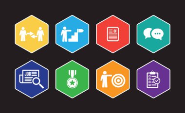 İş arama Infographic Icon Set