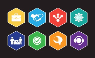 Ortaklık Infographic Icon Set