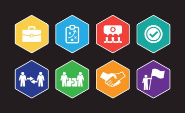 Ortaklık Infographic Icon Set