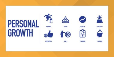 Kişisel gelişim Infographic Icon Set