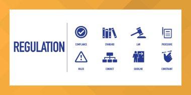 Yönetmelik Infographic Icon Set