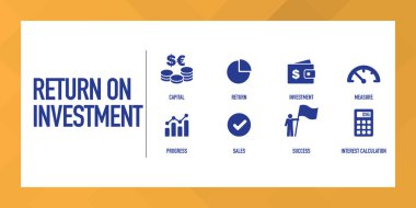 Yatırım Infographic Icon Set üzerinde dönmek