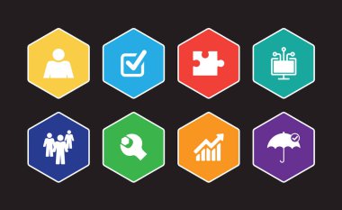 Hizmet yenilik Infographic Icon Set