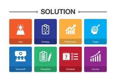 Çözüm Infographic Icon Set