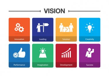 Vizyon Infographic Icon Set