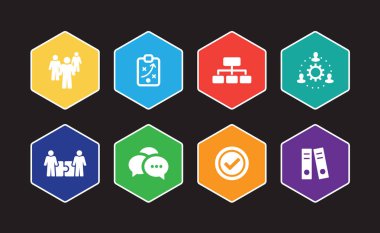 İş akışı Infographic Icon Set