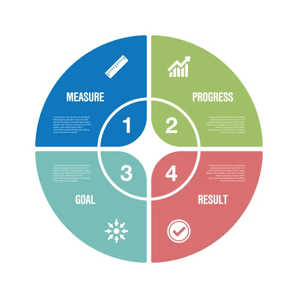 Değerlendirme Infographic Icon Set — Stok Vektör