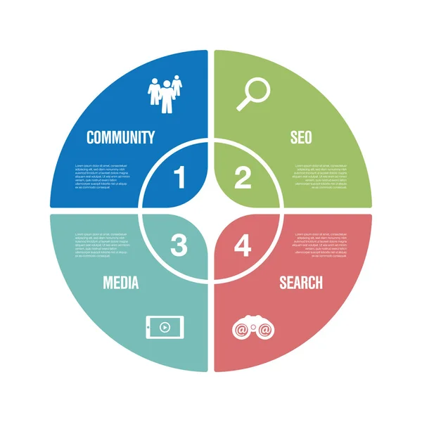 E-handel Infographic Ikonuppsättning — Stock vektor