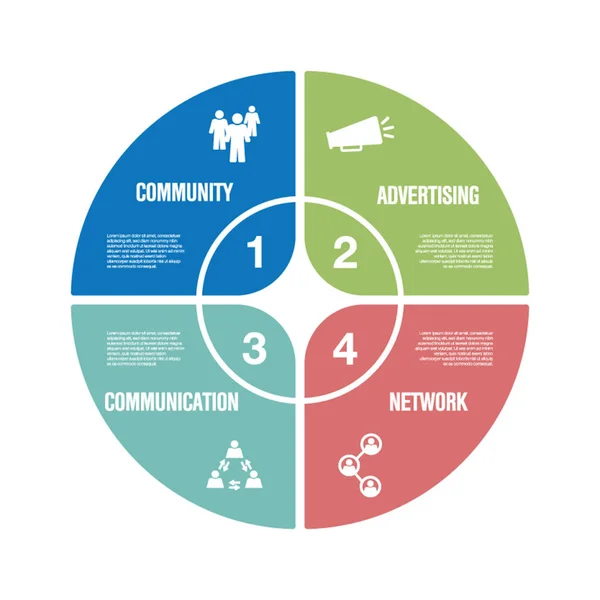 Internet Marketing Infografik Icon Set — Stockvektor