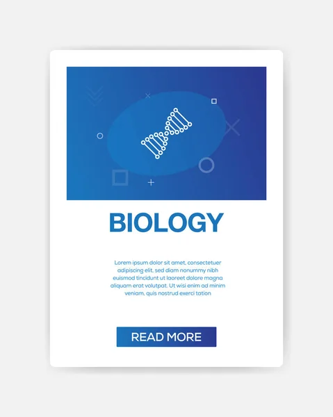 Biologi-ikonen infografik — Stock vektor