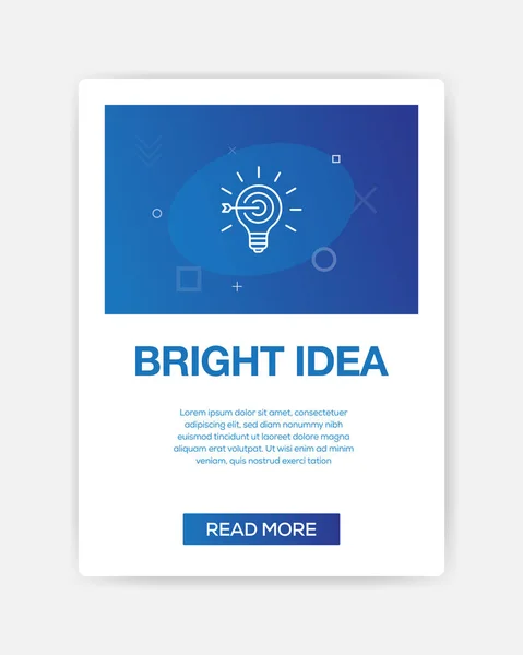 BRIGHT IDEA ICON INFOGRAFÍA — Vector de stock