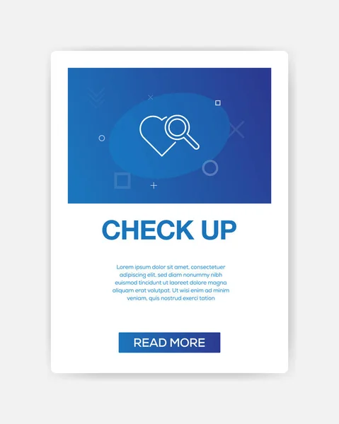 Check-Up pictogram Infographic — Stockvector