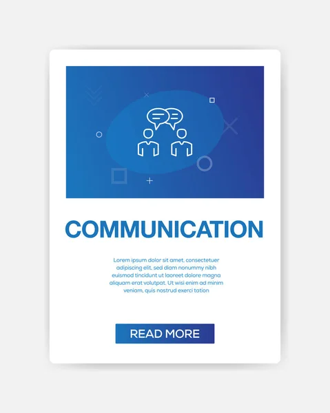 Komunikace ikonu infografika — Stockový vektor
