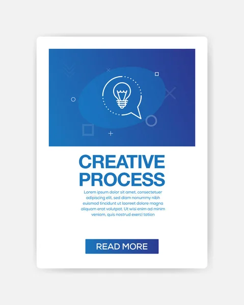 Creatieve proces pictogram Infographic — Stockvector