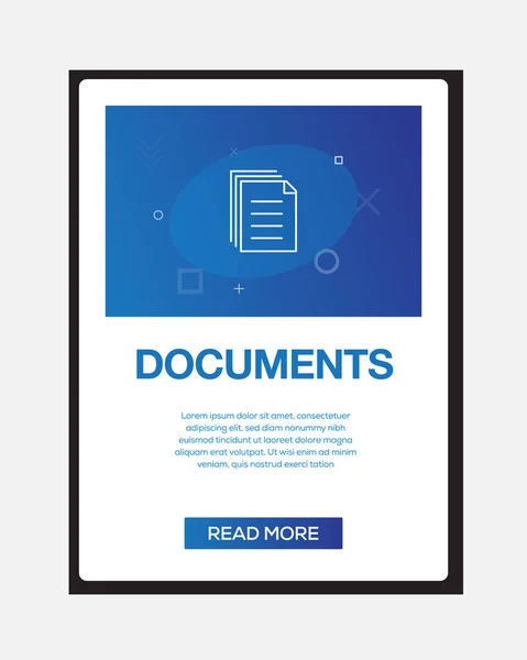 Documentos Icono Ilustración Vectorial — Archivo Imágenes Vectoriales