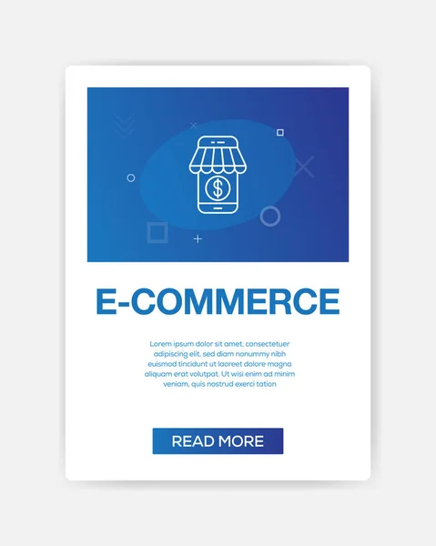 E-Commerce pictogram Infographic — Stockvector