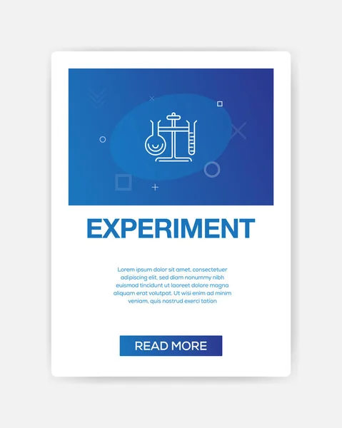 Experiment-Ikone Infografik — Stockvektor