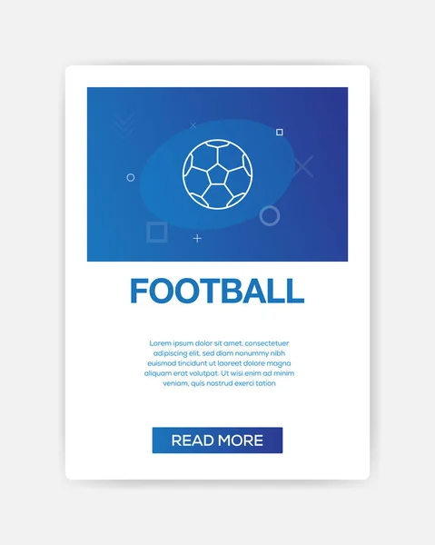 FOOTBALL ICON INFOGRAFICO — Vettoriale Stock