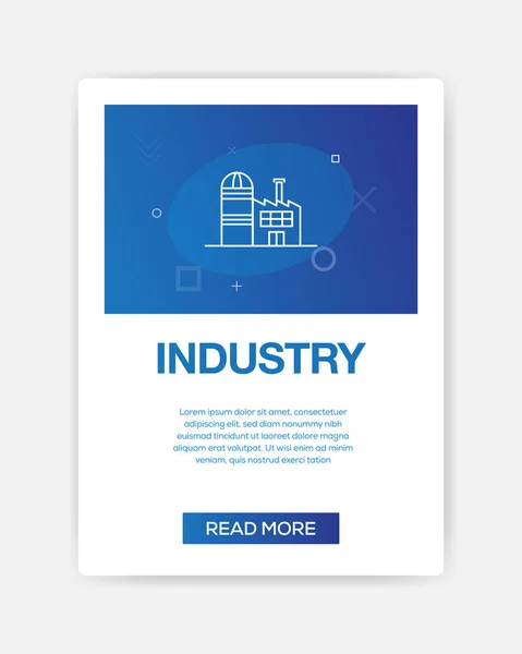 INDUSTRIA ICONA INFOGRAFICA — Vettoriale Stock