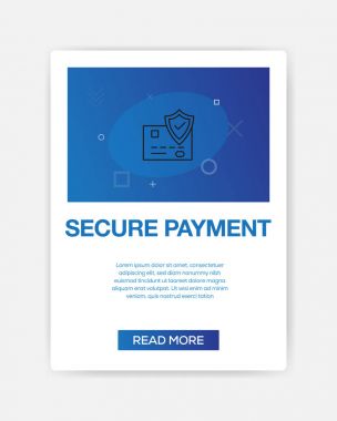 Ödeme simgesi Infographic güvenli