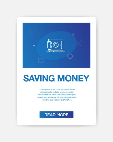 Économiser de l'argent ICON INFOGRAPHIQUE — Image vectorielle