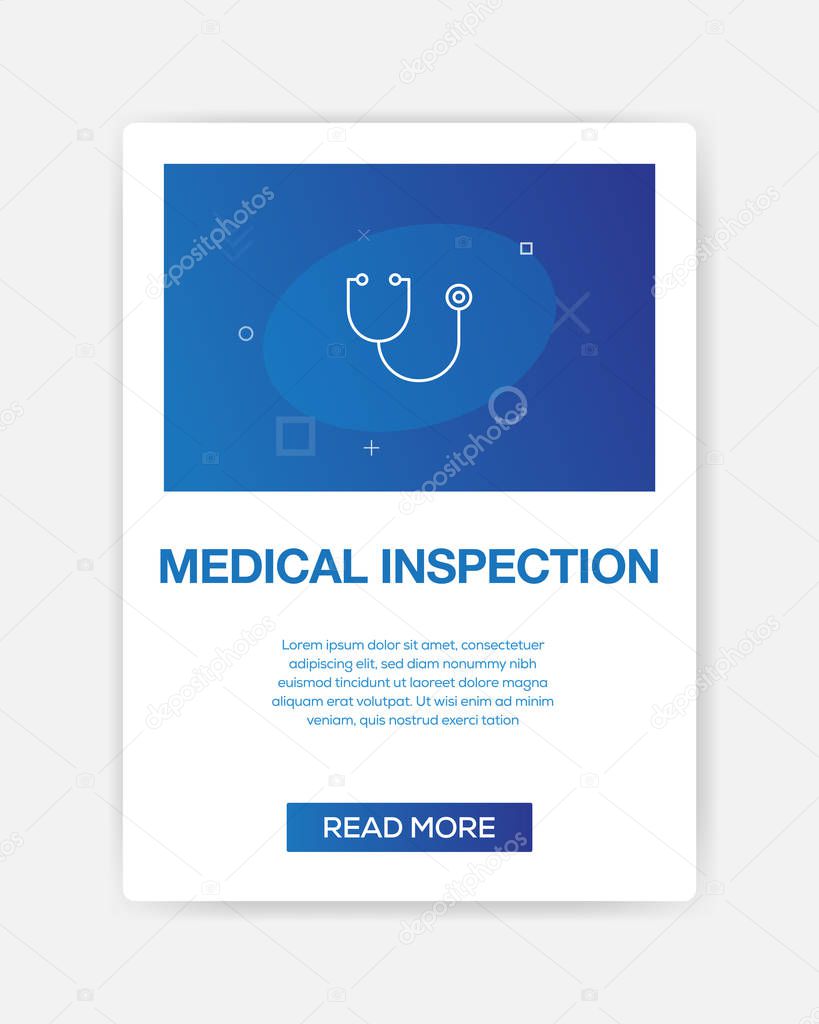 MEDICAL INSPECTION ICON INFOGRAPHIC