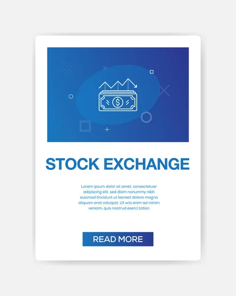 Infografik zur Börsenikone — Stockvektor