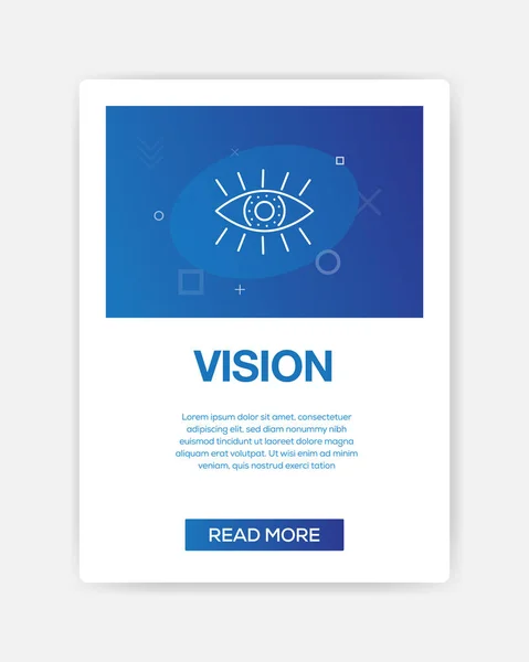 Vision ikon Infographic — Stock Vector