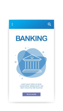 Infographic bankacılık. Vektör çizim