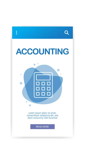 Accounting Infographic Vector Illustration — Stock Vector