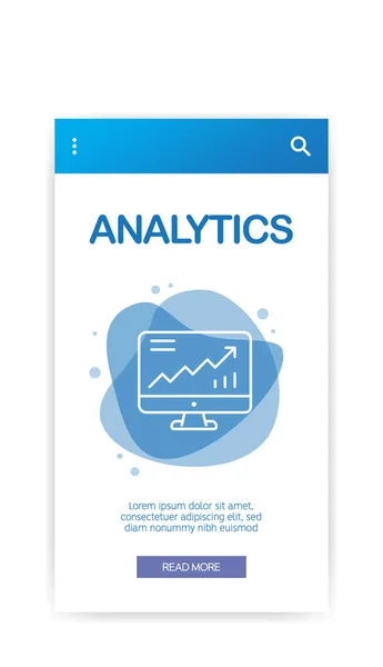 Infografica Analitica Illustrazione Vettoriale — Vettoriale Stock