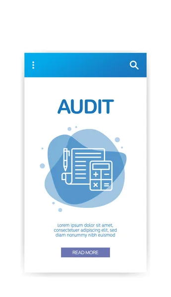 Audit Infographic Vector Illustration — Stock Vector