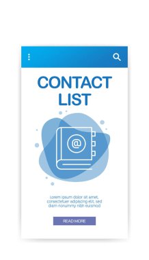 Kişi listesi Infographic. Vektör çizim