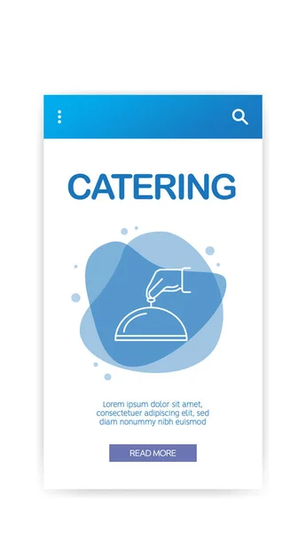 Catering Infographic Vector Illustration — Stock Vector