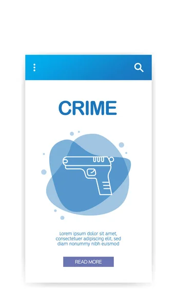 Suç Infographic Vektör Çizim — Stok Vektör